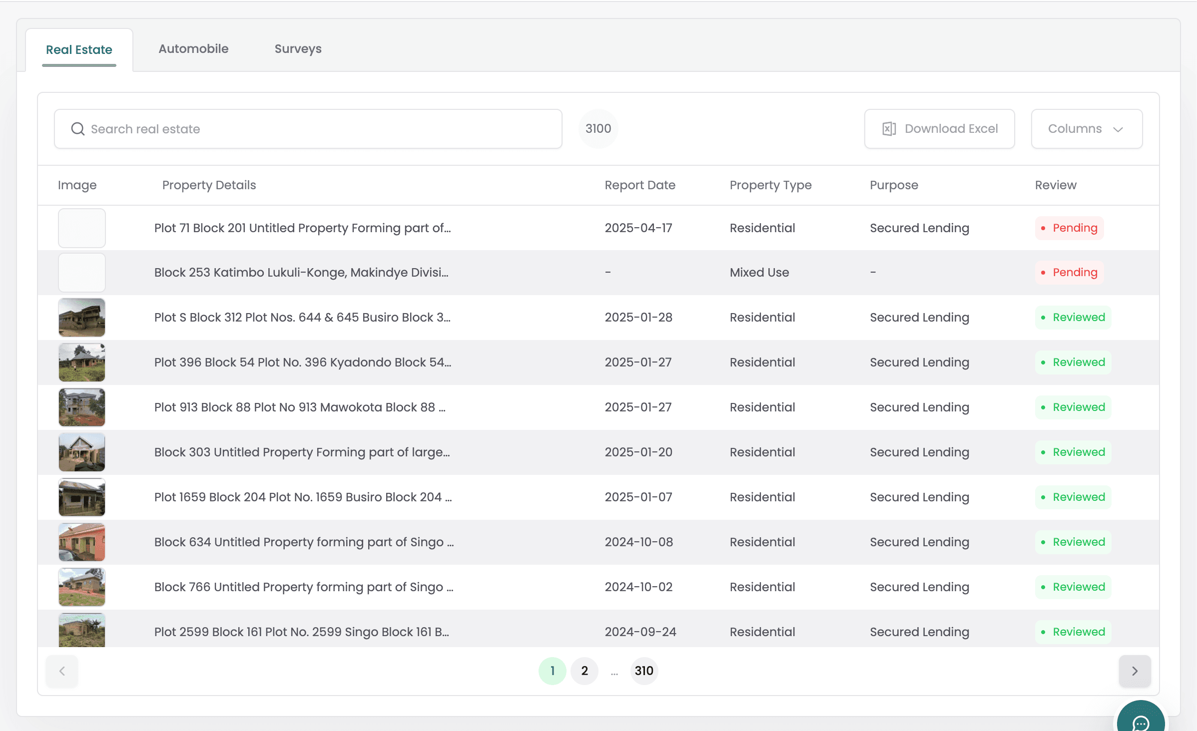 Extracted records library — screenshot