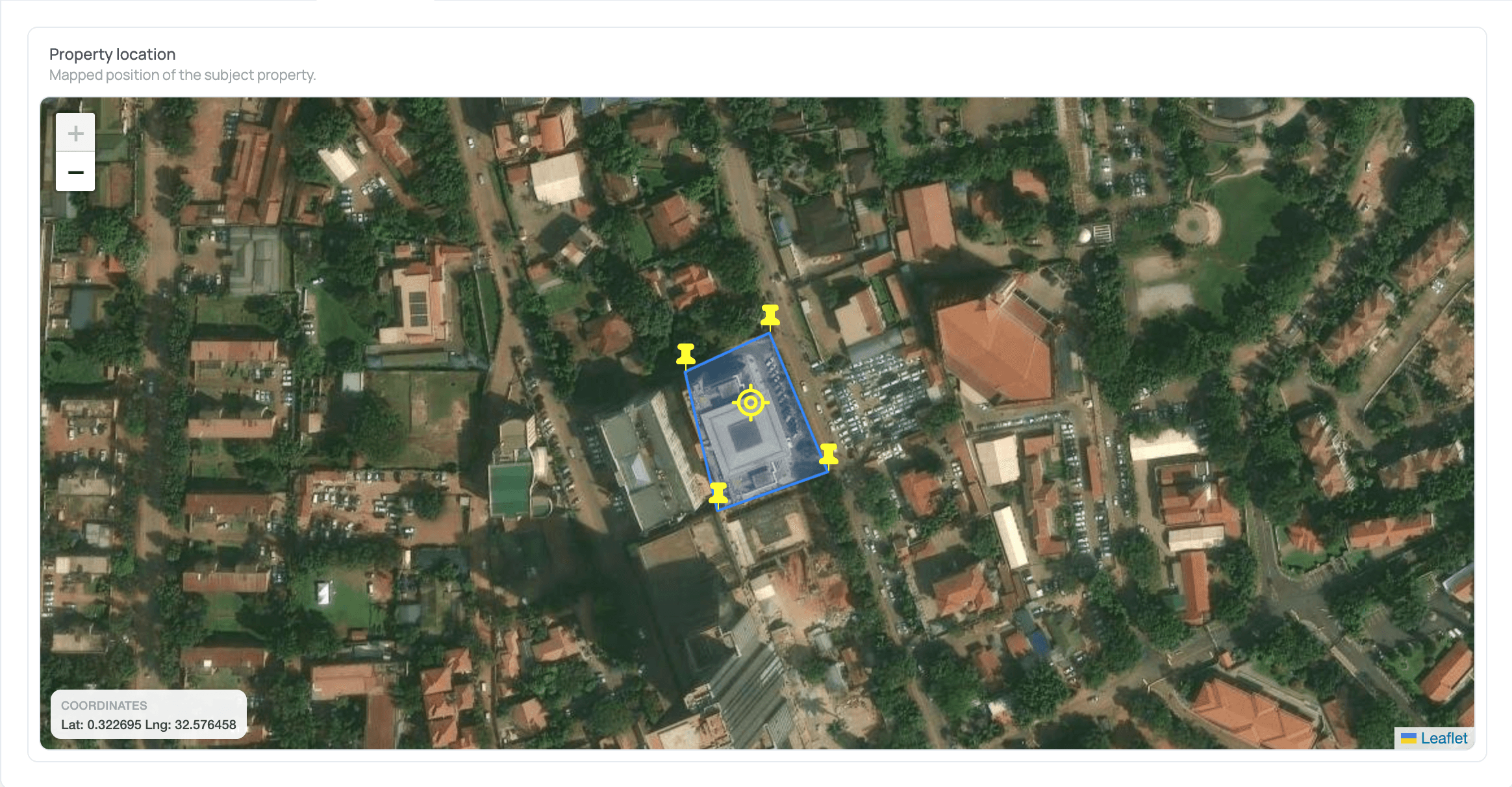 Mapped subject property — screenshot