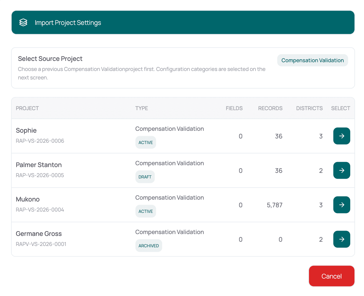 Reusable configuration — dialog